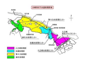 川崎市4か所の下水処理場のサムネイル